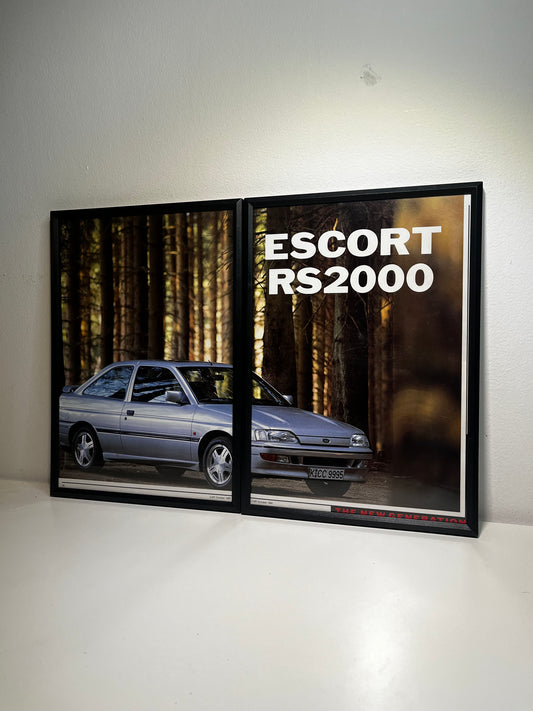 Original 90s Ford Escort RS2000 Advert