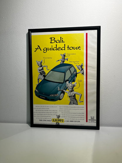 Rare Original 90s Honda Civic Advert