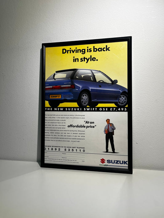 Rare Original 90s Suzuki Swift GSE Advert