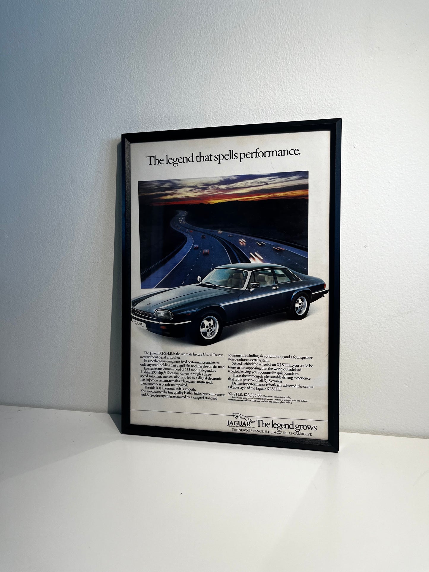 Original Jaguar advert XJ-SH.E - 1980s