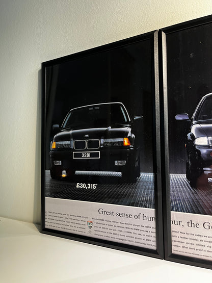 Original Vintage Nissan 200sx vs BMW E36 Advert - 1990s