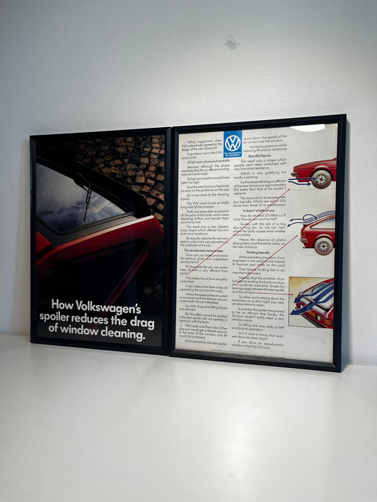 Original 80s Volkswagen Scirocco Advert