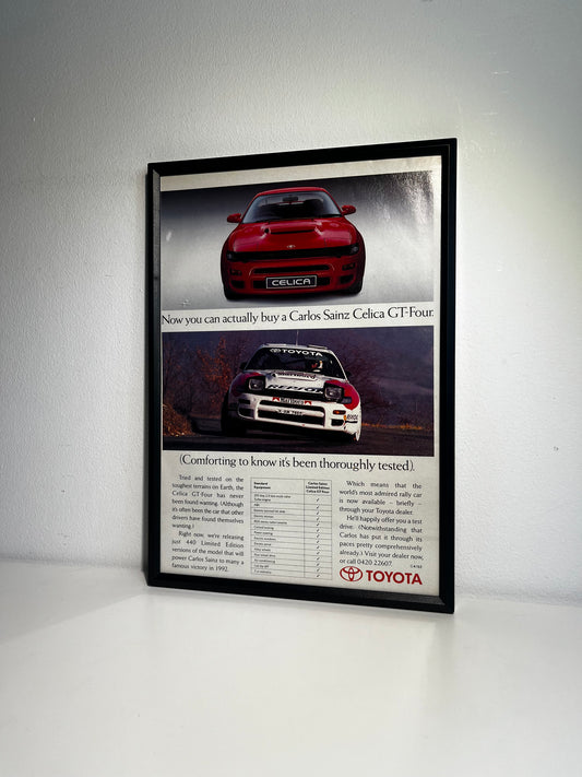 Original 90s Toyota Celica GT-Four advert