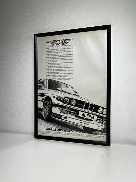 Original BMW Alpina C12.3 Advert - 1984