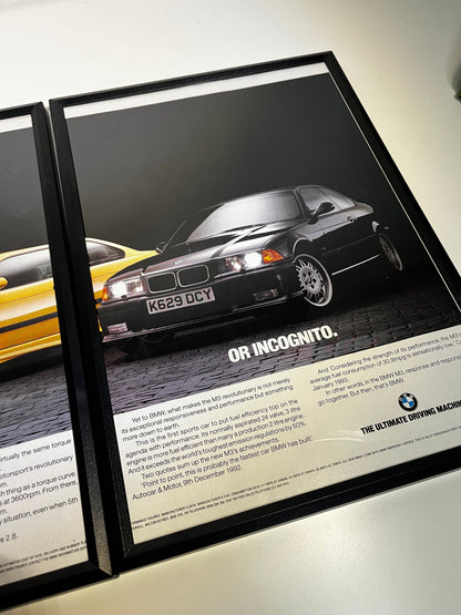 Original 90s BMW E36 M3 Advert