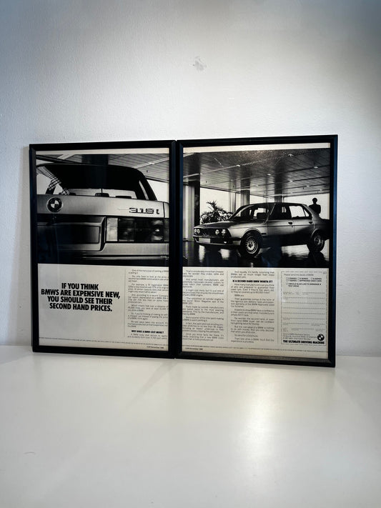 Original 80s BMW e30 3 series Advert