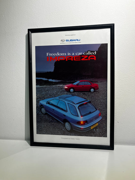Rare Original 90s Subaru Impreza Advert
