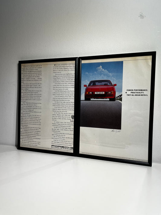 Original Vintage Porsche 924s Advert - 1980s