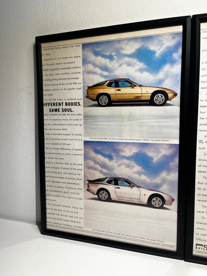 Original Vintage Porsche 944s Advert - 1980s