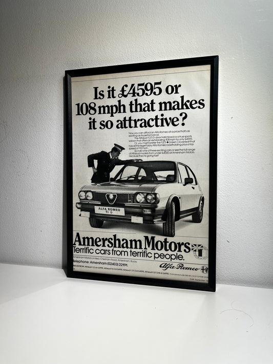 Original 80s Alfa Romeo Alfasud 1.3 TI Advert
