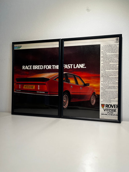 Original 80s Rover Vitesse Advert