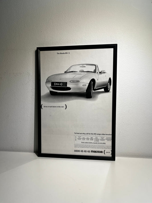 Original Vintage Mazda Mx5 Advert - 1990s