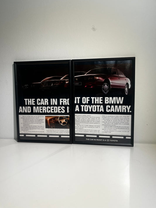 Original 90s Toyota Camry vs BMW Advert