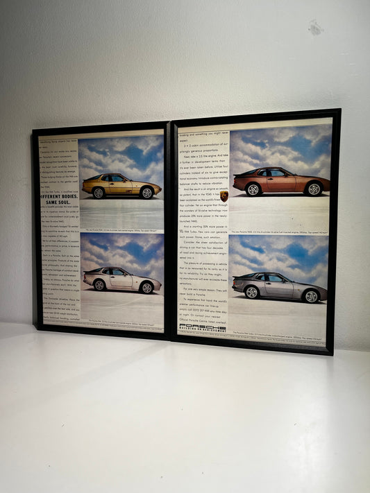 Original Vintage Porsche 944s Advert - 1980s