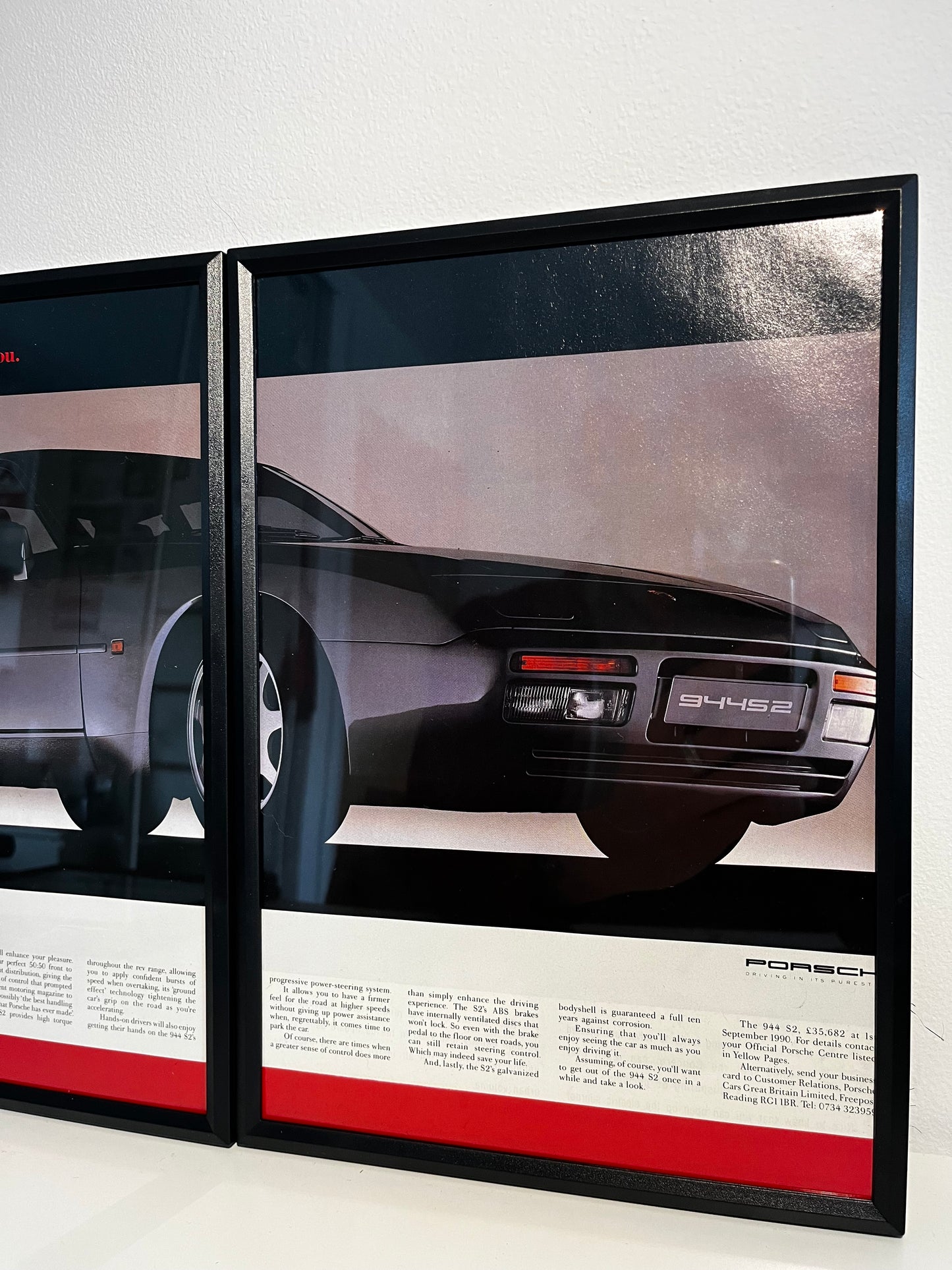 Original 90s Porsche 944 Advert