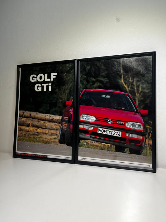 Original 90s Volkswagen Mk3 Golf GTI Advert