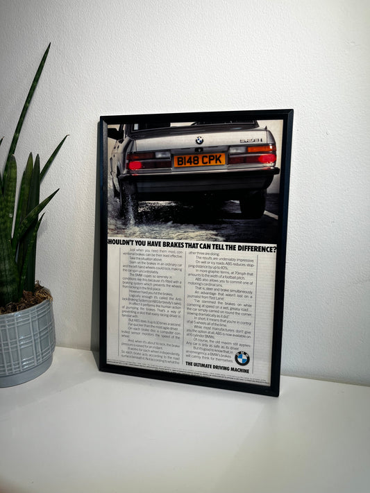 Original BMW E38 528i 5 series advert - 1984