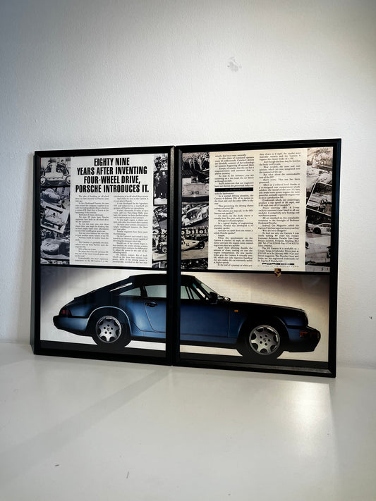 Original 90s Porsche 911 Carrera 4 Advert