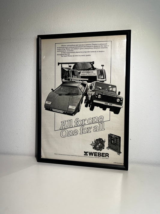 Original 80s Lamborghini X Le Mans Advert