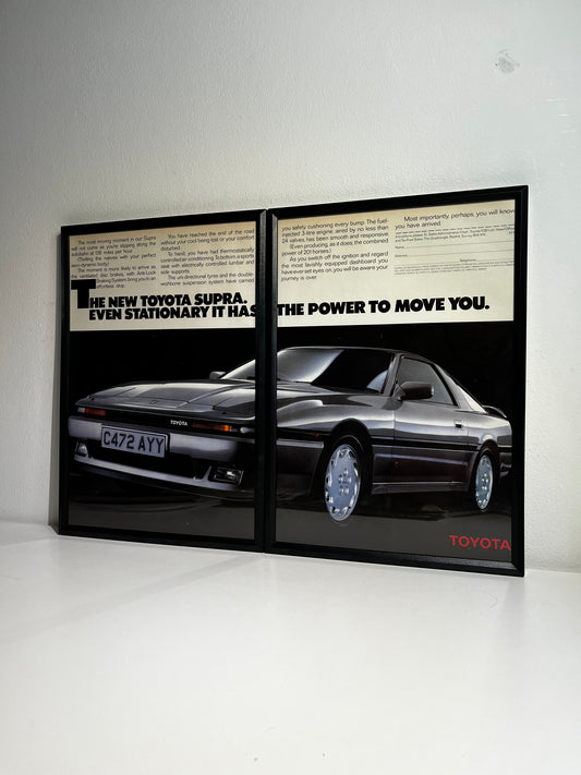 Original Vintage Toyota Supra Advert - 1980s