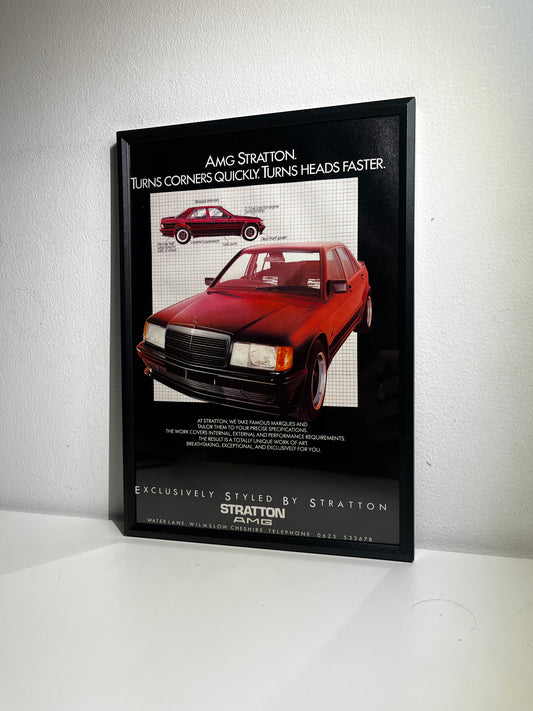 Original Vintage Mercedes Stratton Advert - 1980s