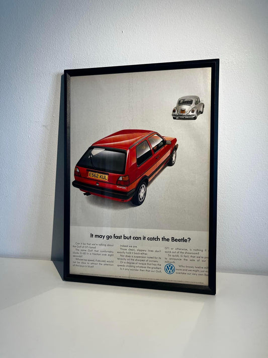 Original Vintage Volkswagen Mk2 Golf Advert - 1990s