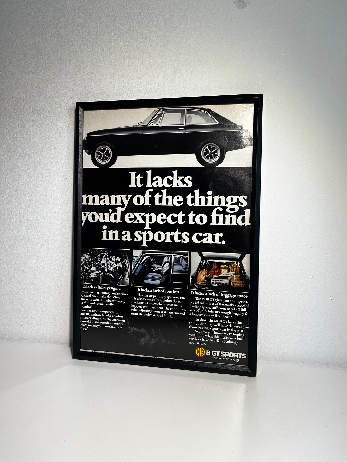 Original 80s MG GT SPORT Advert