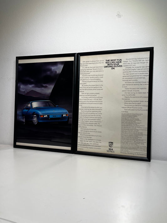 Original 80s Porsche 924 Advert