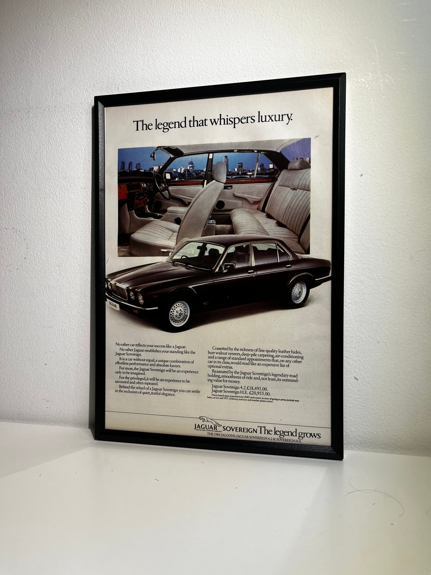 Original 80s Jaguar XJ6 Advert