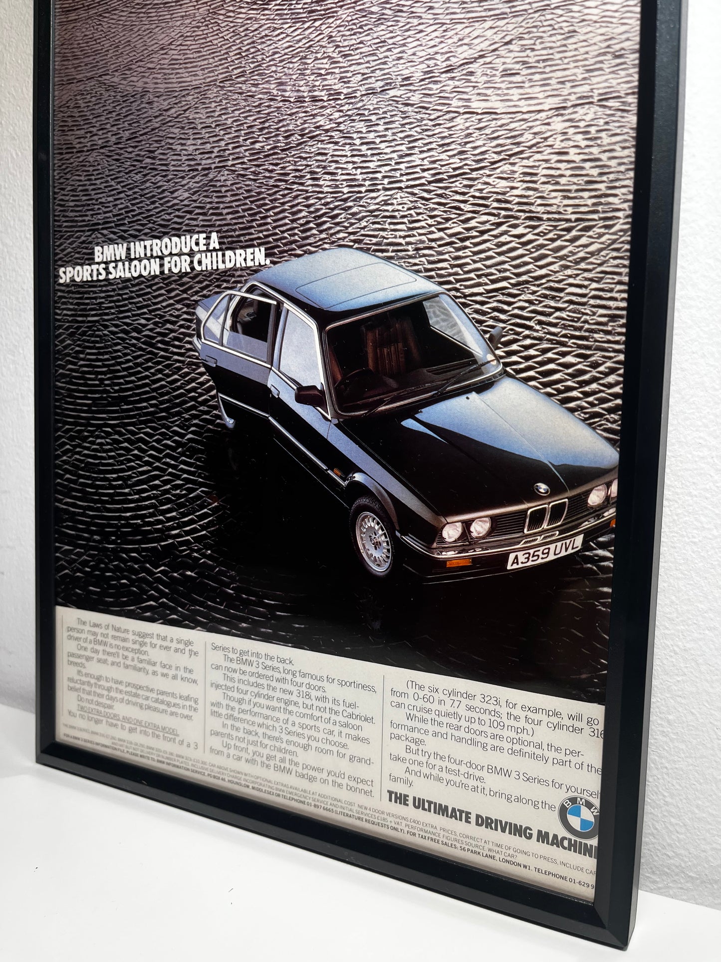 Original 80s BMW E30 3 Series Advert