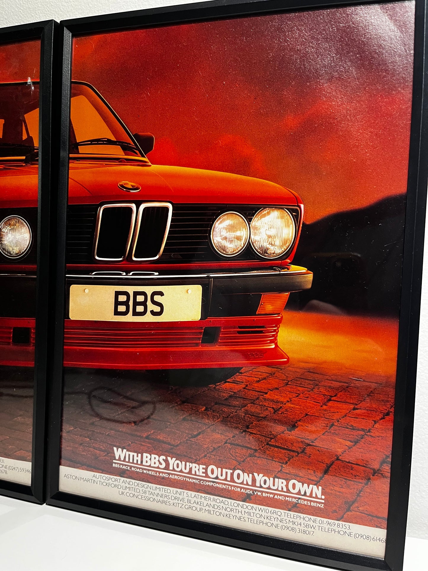 Original Vintage BBS BMW E30 Advert -1980s