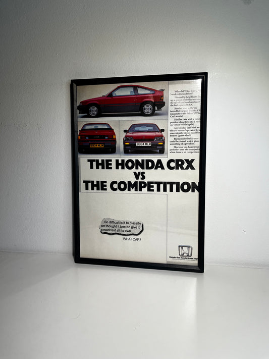 Original 80s Honda CRX Advert