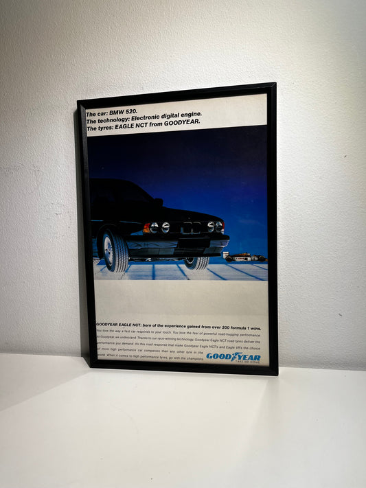 Original Vintage GoodYear BMW E34  Advert - 1980s