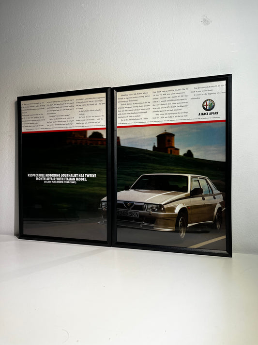 Original Vintage Alfa Romeo Twin Spark Advert - 1990s