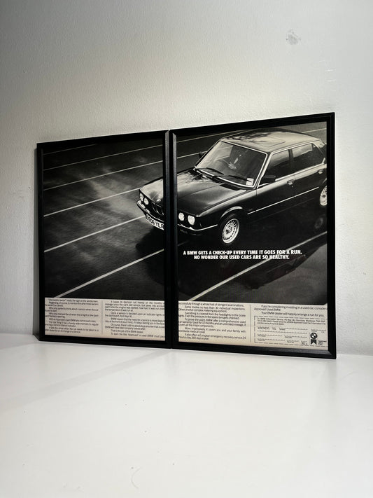 Original Vintage BMW Advert - 1980s