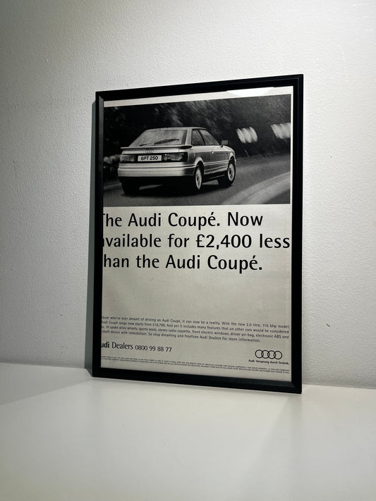 Rare Original 90s Audi Coupé Advert