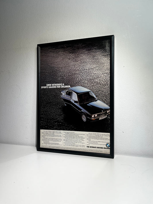 Original 80s BMW E30 3 Series Advert