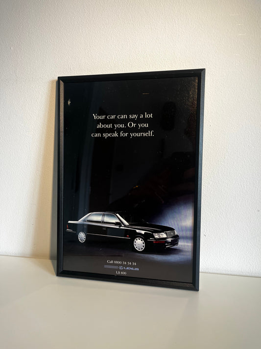 Original Lexus LS 400 advert - 1990s