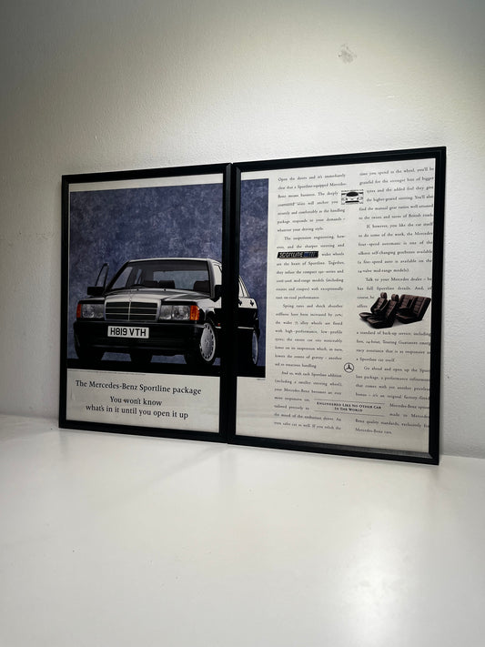 Original 90s Mercedes 190 Advert