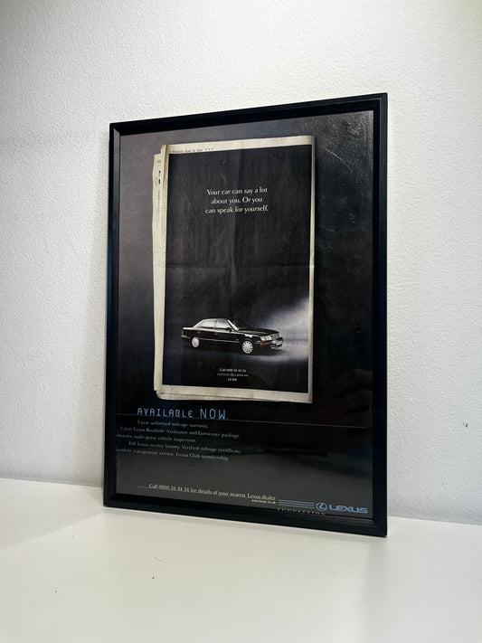 Original 90s Lexus Ls400 Advert