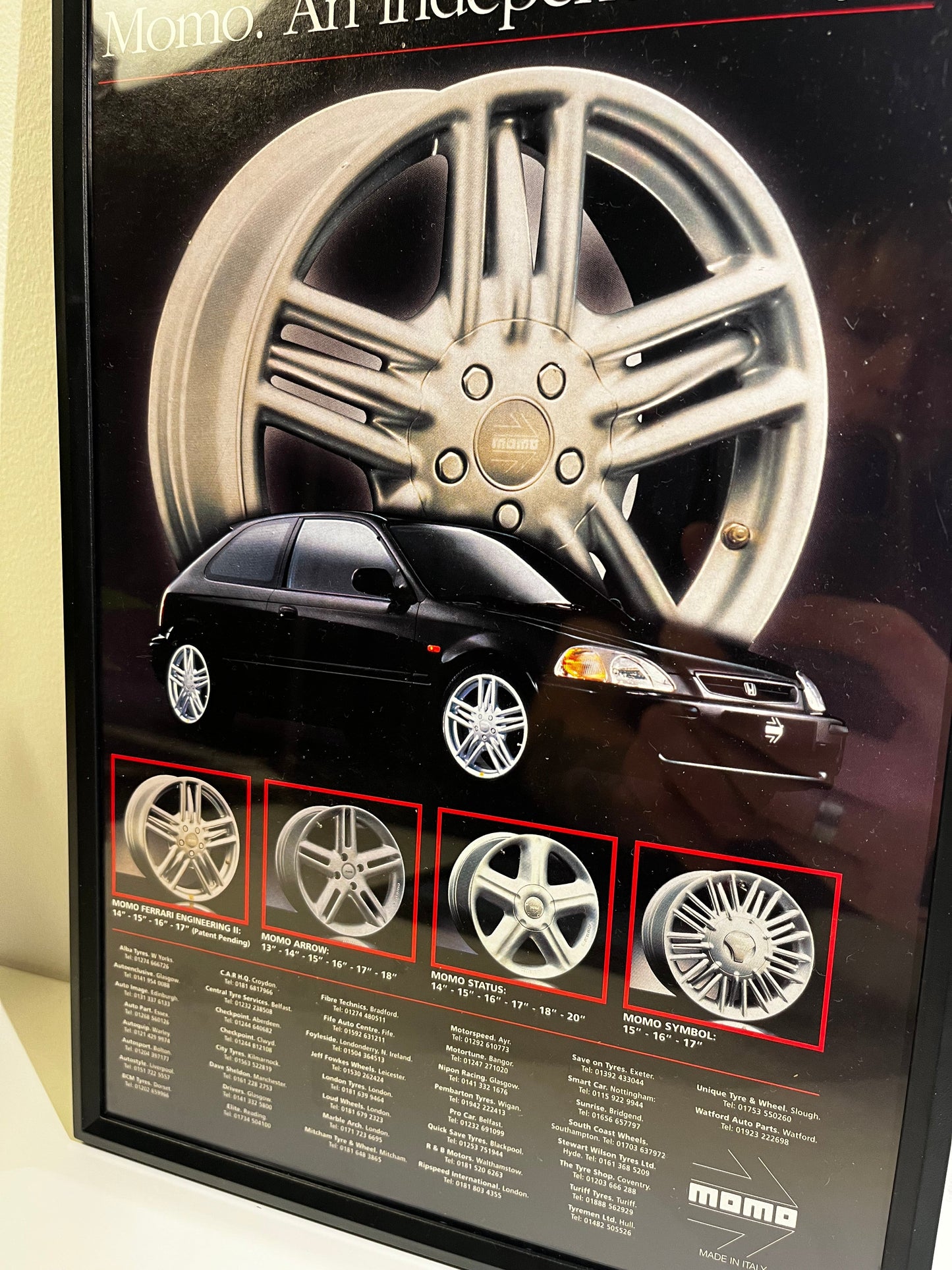Rare Original 90s Honda Civic Advert Poster