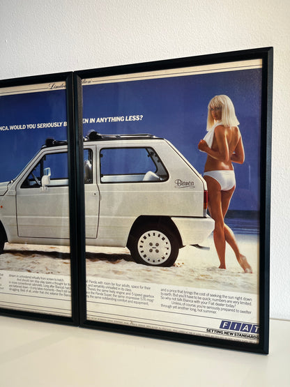 Rare Original 90s Fiat Bianca Advert