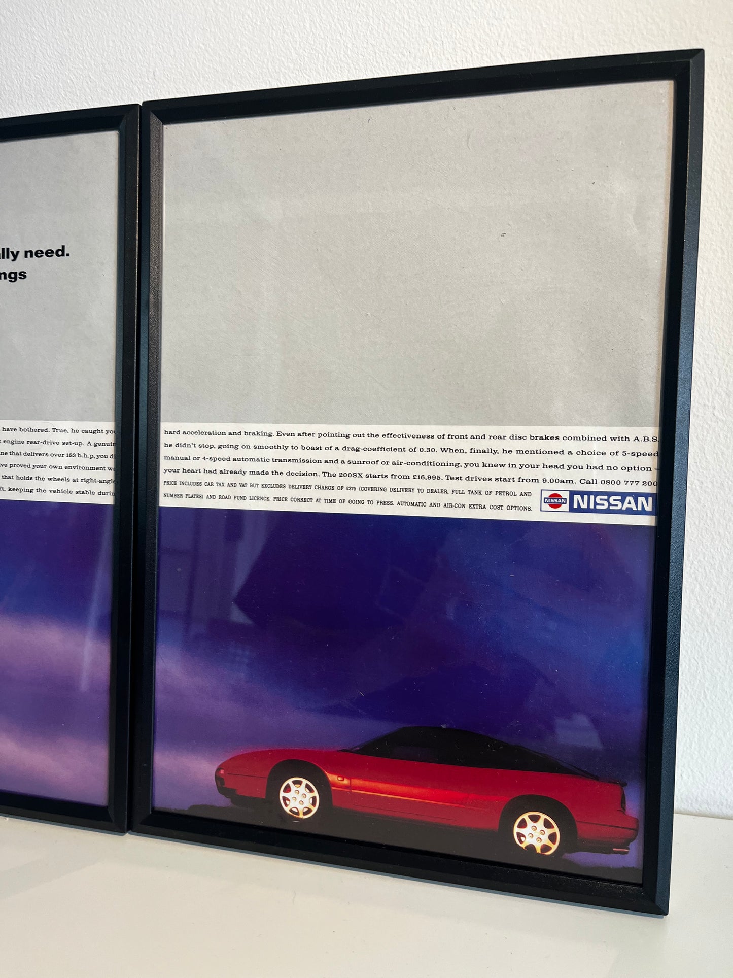 Rare Original 90s Nissan 200sx Advert
