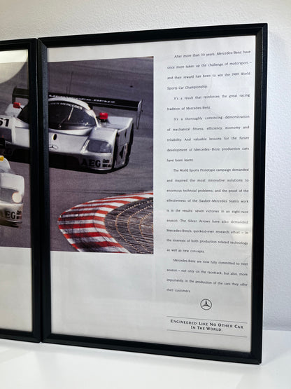 Rare Original 90s Mercedes Advert