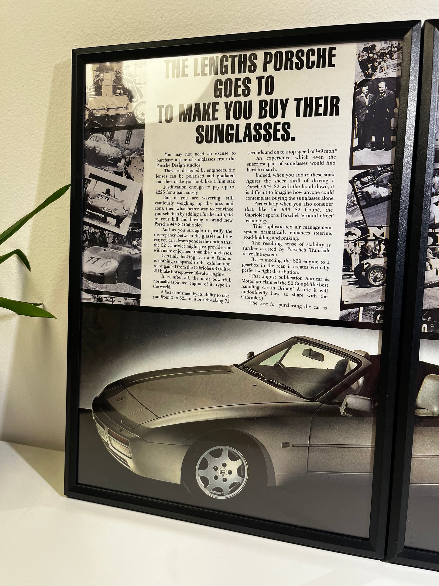 Rare Original 90s Porsche 944 Advert
