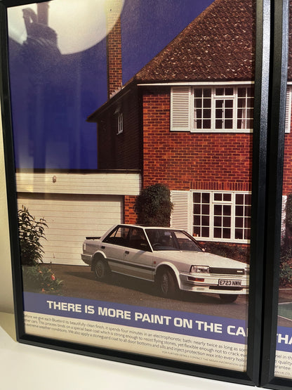 Rare Original 90s Nissan Bluebird Advert