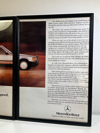 Original Vintage Mercedes-benz 300E Advert - 1987