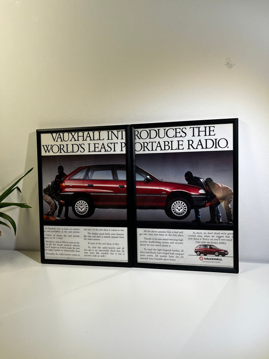 Rare Original 90s Vauxhall Astra Advert