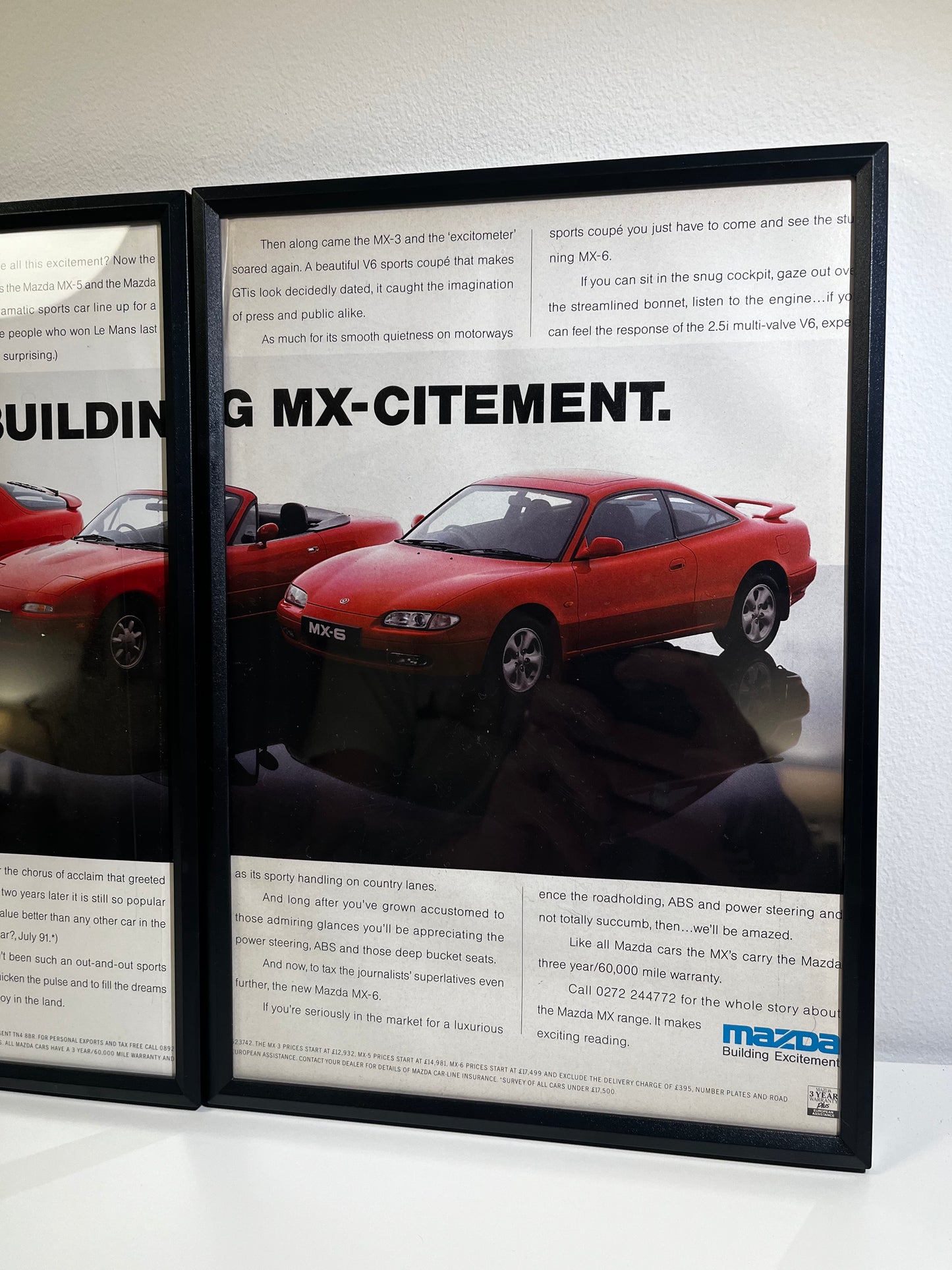Rare Original 90s Mazda Mx-5 Advert