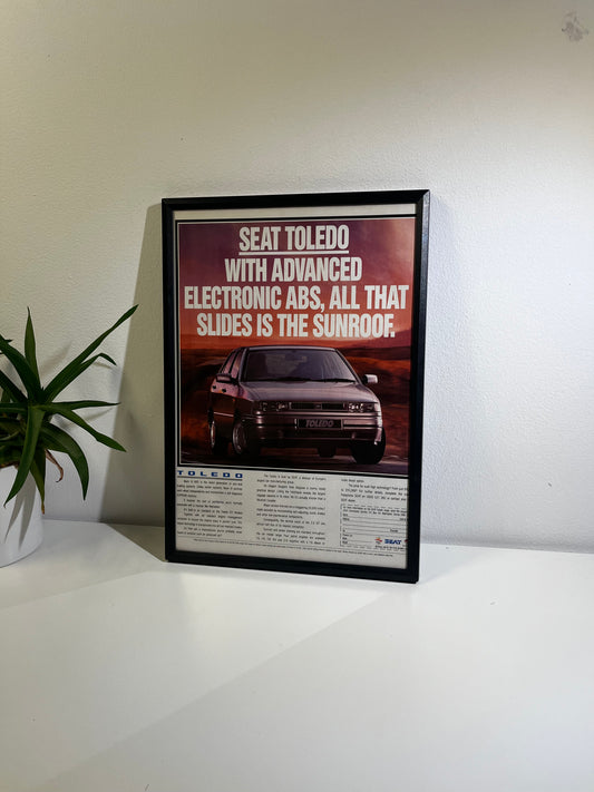 Rare Original 90s Seat Toledo Advert